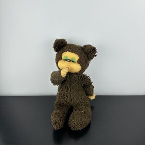 Russ 1977 Thumba Sleeping Monkey 10” Gorilla Sucking Thumb Plush Rubber Face Ape